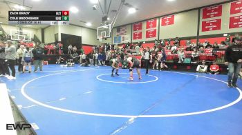 144 lbs Consi Of 16 #1 - Zach Brady, East Central HS vs Cole Brooksher, Gore Public Schools