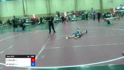 92 lbs Rr Rnd 1 - Colton Bennett, Lake Gibson vs Moises Morell, Miami Wrestling Club