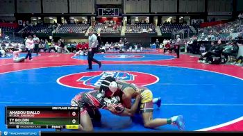 4A-120 lbs 3rd Place Match - Amadou Diallo, Mt Zion, Jonesboro vs Ty Boldin, New Hampstead HS