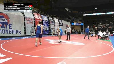 285 Class 1 lbs Cons. Round 1 - Jaylin Woods, Hancock vs Christian Draper, Cole Camp