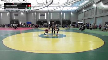100 lbs Round Of 16 - Sienna Poirier, Bristol Central vs Ariyana Nelson, Ledyard
