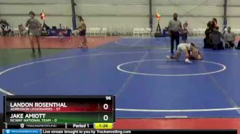 96 lbs Round 5 - Landon Rosenthal, Agression Legionaries vs Jake Amiott, NCWAY National Team