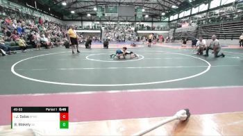 49-53 lbs Semifinal - Josiah Salas, Bulldog Premier Wrestling Club vs Boston Blakely, Alber Athletics