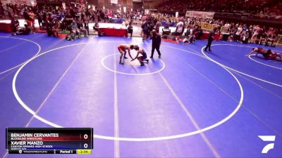 113 lbs Champ. Round 2 - Benjamin Cervantes, Bloodline Wrestling vs Xavier Manzo, Canyon Springs High School Wrestling