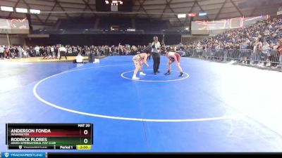 165 lbs Champ. Round 1 - Rodrick Flores, Askeo International Mat Club vs Anderson Fonda, Washington