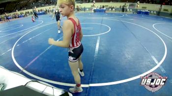 92 lbs Quarterfinal - Blake Nevils, Honey Badgers Wrestling Club vs Drake Sheffield, R.A.W.