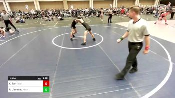 113 lbs Round Of 64 - Kelvin Tan, Rancho Mirage HS vs Adrian Jimenez, Team Thunder