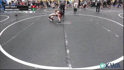 58-61 lbs Rr Rnd 1 - Jimmy Arms II, Redskins Wrestling Club vs Benjamin Loosli, Madill Takedown