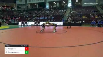 145 lbs Quarterfinal - Jaden Reagle, Saegertown vs Tyler Cymmerman, Derry Area