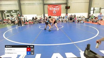 53 kg Rr Rnd 4 - Caley Graber, Charlies Angels- Pink vs Raegan Milheim, Mat Assassins Girls