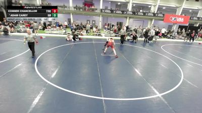 16U Boys - 126 lbs Cons. Round 6 - Adam Carey, Immortal Athletics WC vs Conner Chancellor, Team Tulsa Wrestling Club