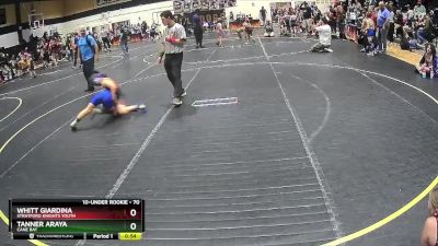 70 lbs Round 3 - Tanner Araya, Cane Bay vs Whitt Giardina, Stratford Knights Youth