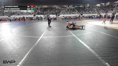 160 lbs Round Of 32 - Kaydence Beale, Ada Junior High vs Rylee Armstrong, Sand Springs Jr High