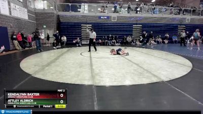 45 lbs Round 3 - Kendalynn Baxter, Grizzly Wrestling Club vs Attley Aldrich, Middleton Wrestling Club