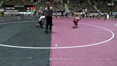 6A 144 lbs Quarterfinal - Cody Tyus, Stanhope Elmore vs Sawyer Hardy, Spain Park HS