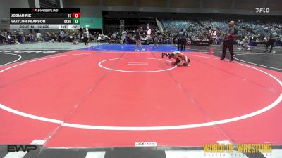 43 lbs 2nd Place - Josiah Piz, Team Coalinga vs Waylon Pearson, OKWA