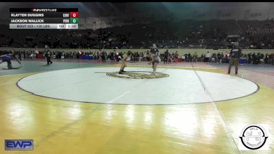 130 lbs Quarterfinal - Klayten Duggins, Central Middle School vs Jackson Wallick, Perkins-Tryon