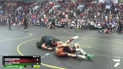 75 lbs Cons. Round 3 - Dylan Phillips, Laingsburg vs Austin Brooks, Waterford WC