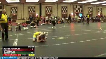 82 lbs Round 1 (4 Team) - Max Staples, Steel Valley Red vs Cutter Perryman, Kings Krew