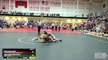 157 lbs Finals (8 Team) - Brayden Ranauto, Saint Mark`s vs Malcolm Roy, Delaware Military Academy