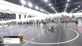 43 lbs 5th Place - Levi Escarcega, Manu WC vs Brexten Beebe, Iron County Wr Ac