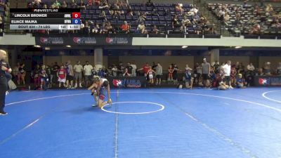 74 lbs Champ. Rd Of 32 - Lincoln Brower, Apex Wrestling NYC LLC vs Eliace Majka, Black Fox Wrestling Academy