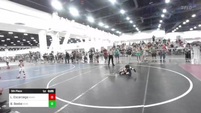 43 lbs 5th Place - Levi Escarcega, Manu WC vs Brexten Beebe, Iron County Wr Ac