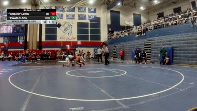 160 lbs Quarterfinal - Chaney Lewis, The Neighborhood Acad. vs Ewan Olson, Derry