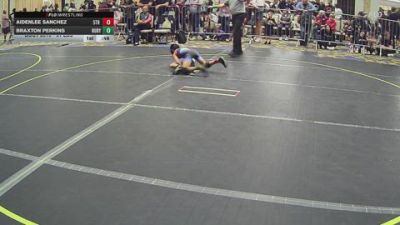 61 lbs Consi Of 8 #1 - Aidenlee Sanchez, 5th Street BGWC vs Braxton Perkins, Ruby Mountain WC