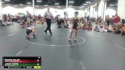 76 lbs Round 5 (6 Team) - Logan Yuhas, Buxton Squeeze vs Paxton Miller, Quaker Nation Black