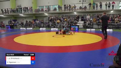 80kg Champ. Round 2 - Joshua Strickland, Lakehead WC vs Corey Spencer, Strathcona WC