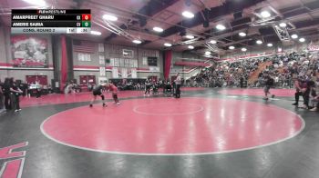 135 lbs Cons. Round 2 - Amarpreet Gharu, Oxnard vs Amerie Samia, Citrus Valley