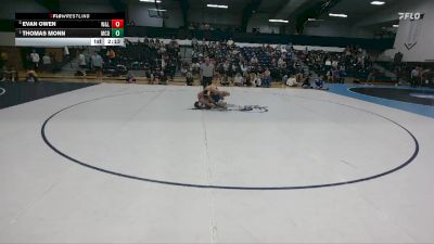 149 lbs Semifinal - Thomas Monn, McDaniel vs Evan Owen, Washington And Lee