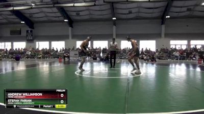 184 lbs Prelim - Andrew Williamson, Trine University vs Stefan Farian, John Carroll University
