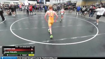 120 lbs Cons. Round 3 - Warren Soik, WI vs Drake Phillips, IA