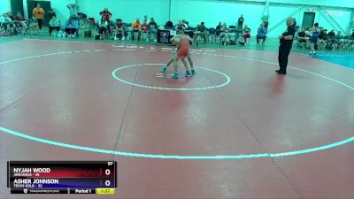 97 lbs Placement Matches (8 Team) - Nyjah Wood, Arkansas vs Asher Johnson, Texas Gold