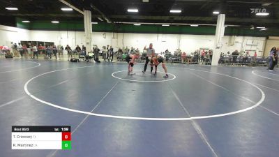 112 lbs Quarterfinal - Tyson Crowsey, TX vs Raiden Martinez, CA