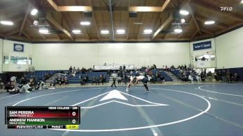 285 lbs 1st Place Match - Andrew Mannion, Menlo NCWA vs Sam Pereira, Simon Fraser (B.C.)