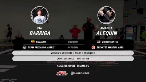 AMANDA Alequin vs Pia Barriga 2024 ADCC Miami Open