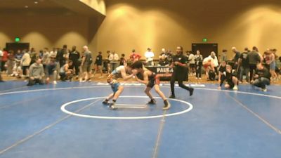 88 lbs Cons. Quarters - Paeton Miller, Mat Assassins vs Logan Rang, Steller Trained