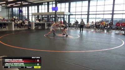 J-4 lbs Quarterfinal - Lincoln Whitcome, Waverly Area Wrestling Club vs Griffin Stafford, Hawkeye Wrestling Academy