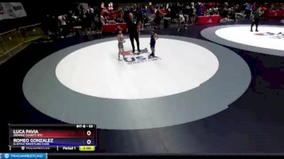 63 lbs Cons. Round 3 - Luca Pavia, Orange County RTC vs Romeo Gonzalez, G-Style Wrestling Club