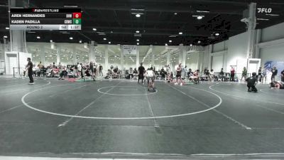 120 lbs Round 2 - Kaden Padilla, Alta Loma HS/ Inland Elite vs Aren Hernandes, Downtown Vegas Wrestling