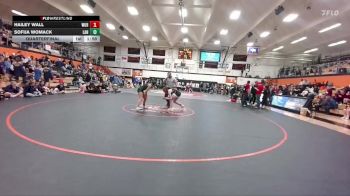 120 lbs Quarterfinal - Sofija Womack, Lander vs Hailey Wall, Worland High School
