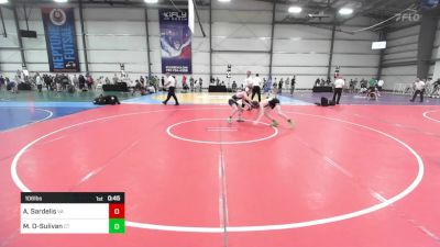 106 lbs Consi Of 32 #1 - Alex Sardelis, VA vs Moses Olea-Sulivan, CT