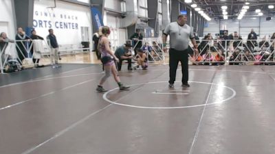 136 lbs Round 3 (4:30pm Friday) - Peyton Segata, Misfits vs Olivia Anderson., Cali Pink
