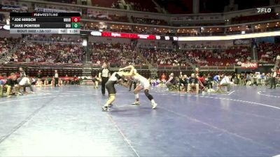 3A-157 lbs Quarterfinal - Joe Hirsch, Western Dubuque vs Jake Pontier, Indianola