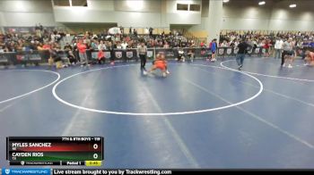 119 lbs Semifinal - Myles Sanchez, NE vs Cayden Rios, TX