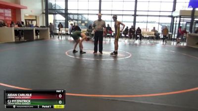 157 lbs Cons. Round 2 - Cj FitzPatrick, Cedar Rapids Kennedy vs Aidan Carlisle, Cedar Rapids Kennedy