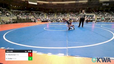 49 lbs Consi Of 16 #1 - Holden Workman, Perry Wrestling Academy vs Conor Ecker, R.A.W.